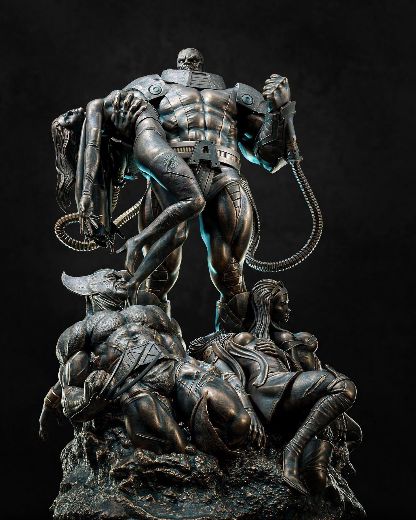 Diorama of Earth Apocalypse 3d Print Fanart Collectible Statue in scale 1/12