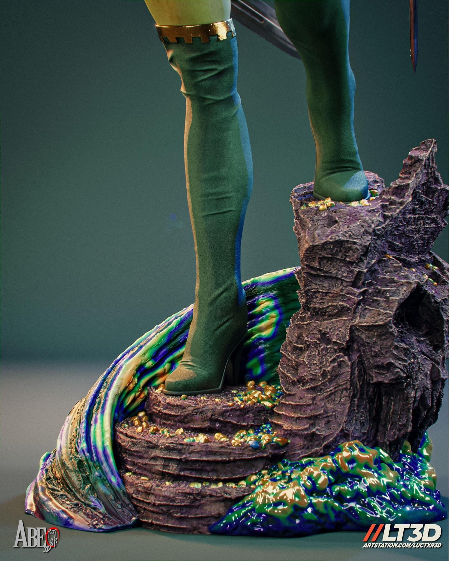 Guardians of the Galaxy Gamora Figure: Detailed Marvel Collectible Statue - Painted or Unpainted Resin