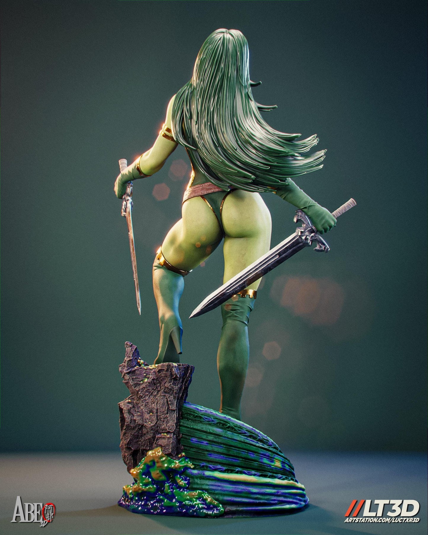 Guardians of the Galaxy Gamora Figure: Detailed Marvel Collectible Statue - Painted or Unpainted Resin
