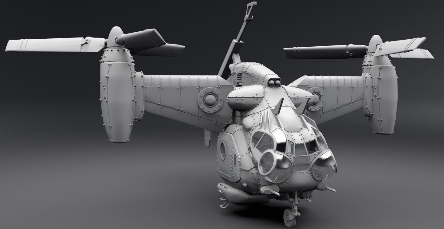 Fallout Vertibird Collectible 3D Resin Model | Hand Painted or Unpainted Post-Apocalyptic Vehicle