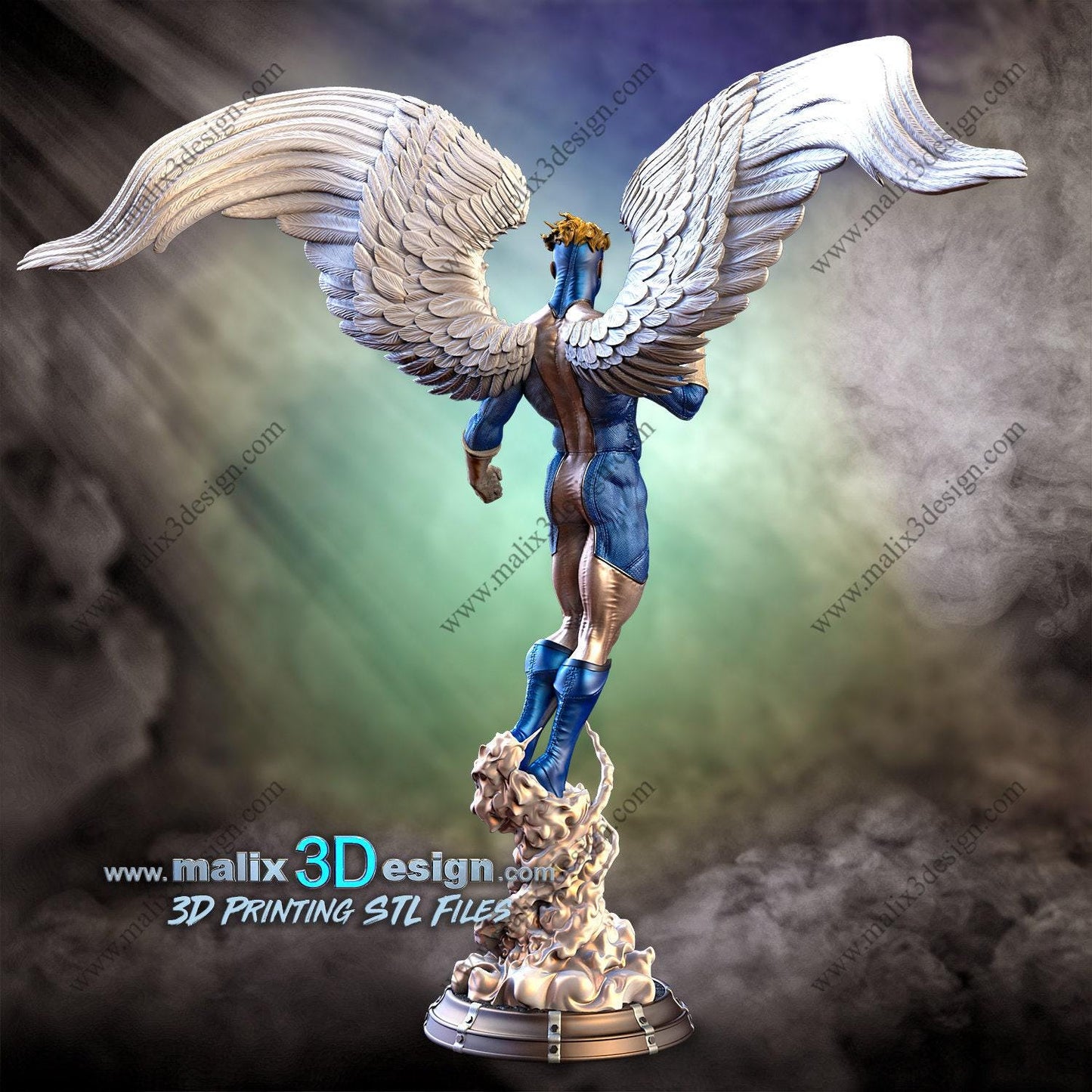 Soar High: Angel (X-Men) Marvel 3D Printed Resin Statue – Iconic Warren Worthington III Collectible Figure
