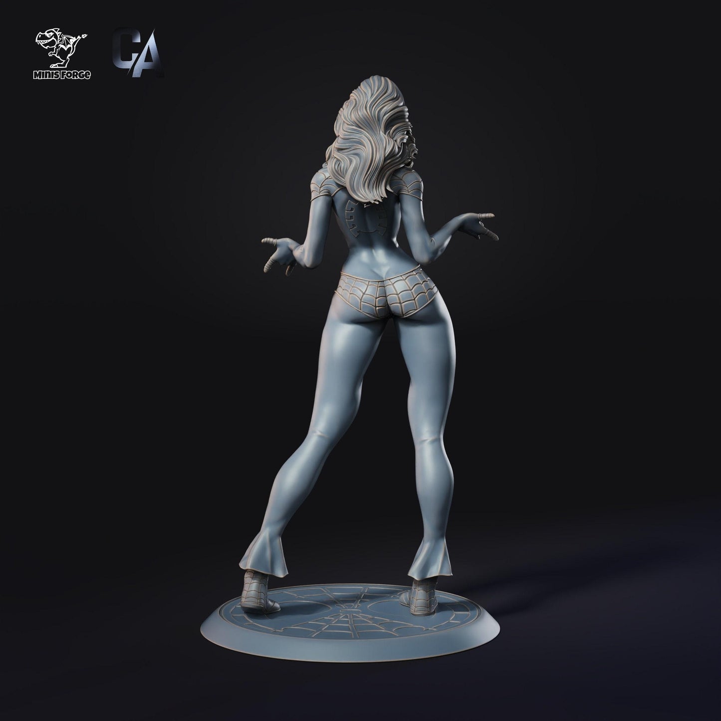 Stunning Spider Mary Jane 3D Printed Statue: Spider-Man Fan Art Collectible - Detailed MJ Figure
