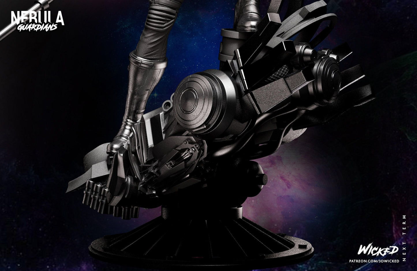 Nebula Collectible Resin Statue – Painted or Unpainted Model Kit for Marvel Fans