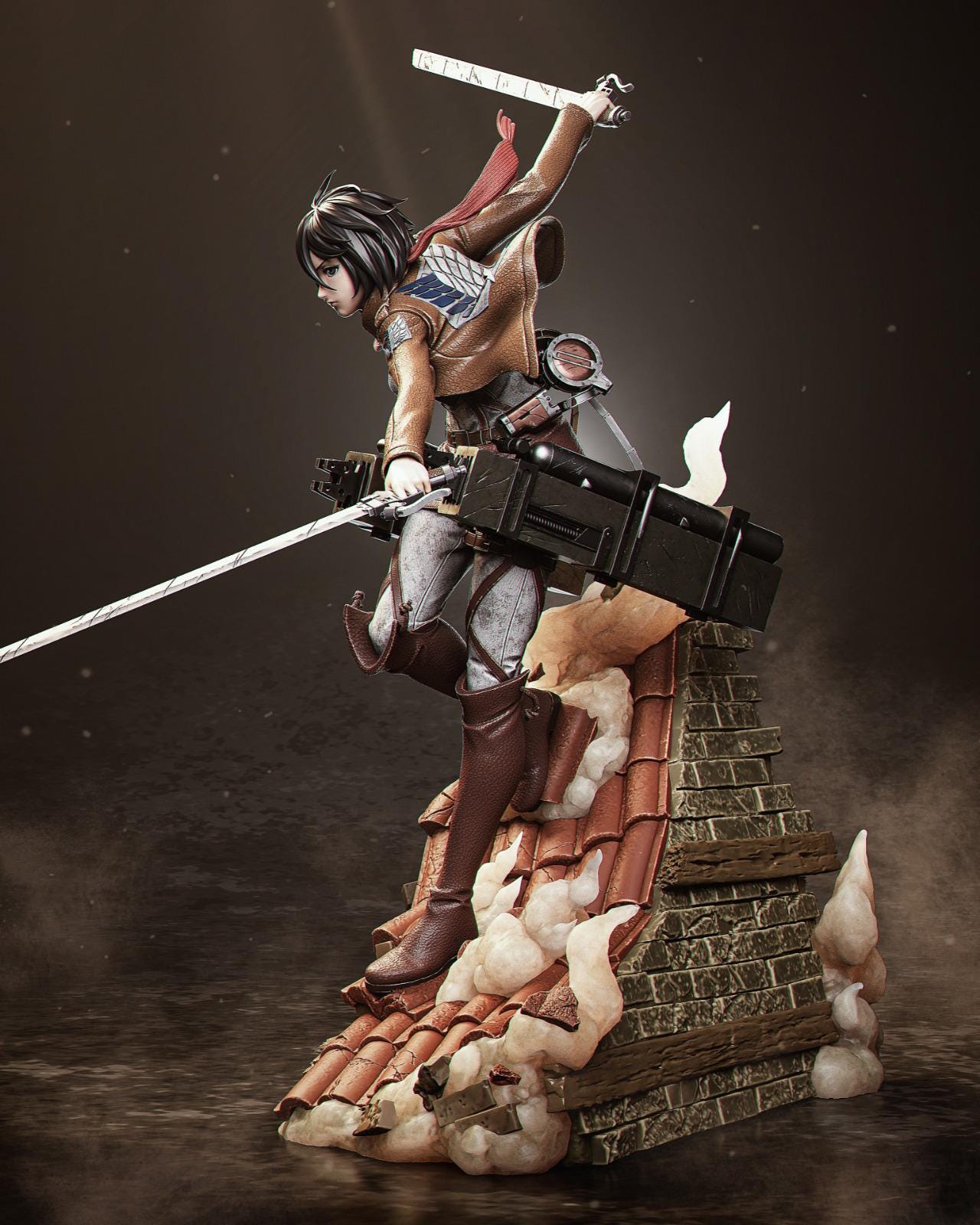 Attack on Titan Hero: Mikasa Collectible Statue – Highly Detailed Anime Figure for Fans