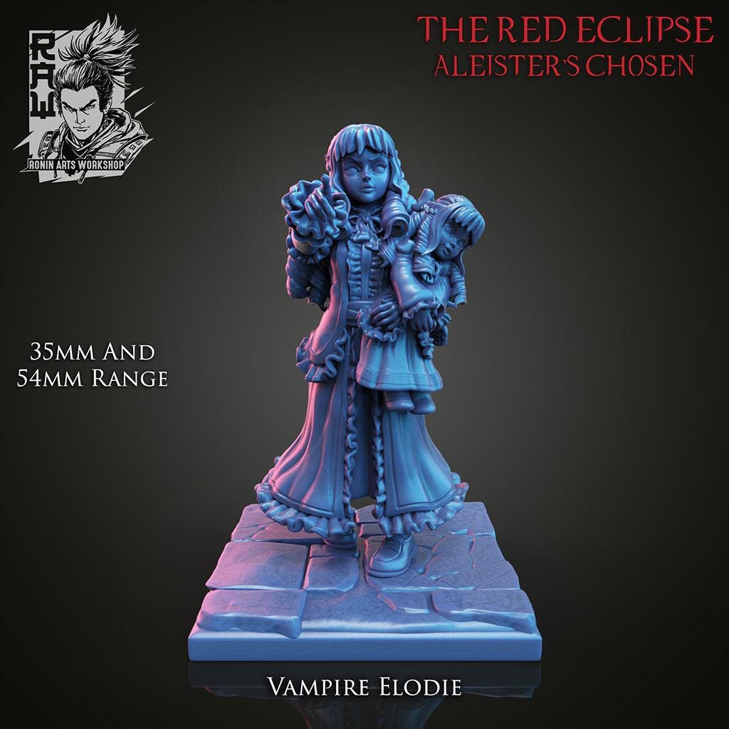 Vampire Lord Aleister and his Brides Iris Pin Up 3D Print Collectible Resin Statue Figure SFW NSFW