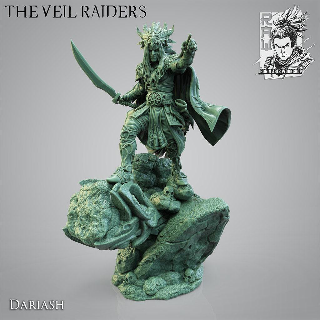 The Veil Raiders, Elf WarBand, Collectible Miniatures, 35 mm, Tabletop miniatures, Collectible figurines, Pathfinder, dungeons and dragons