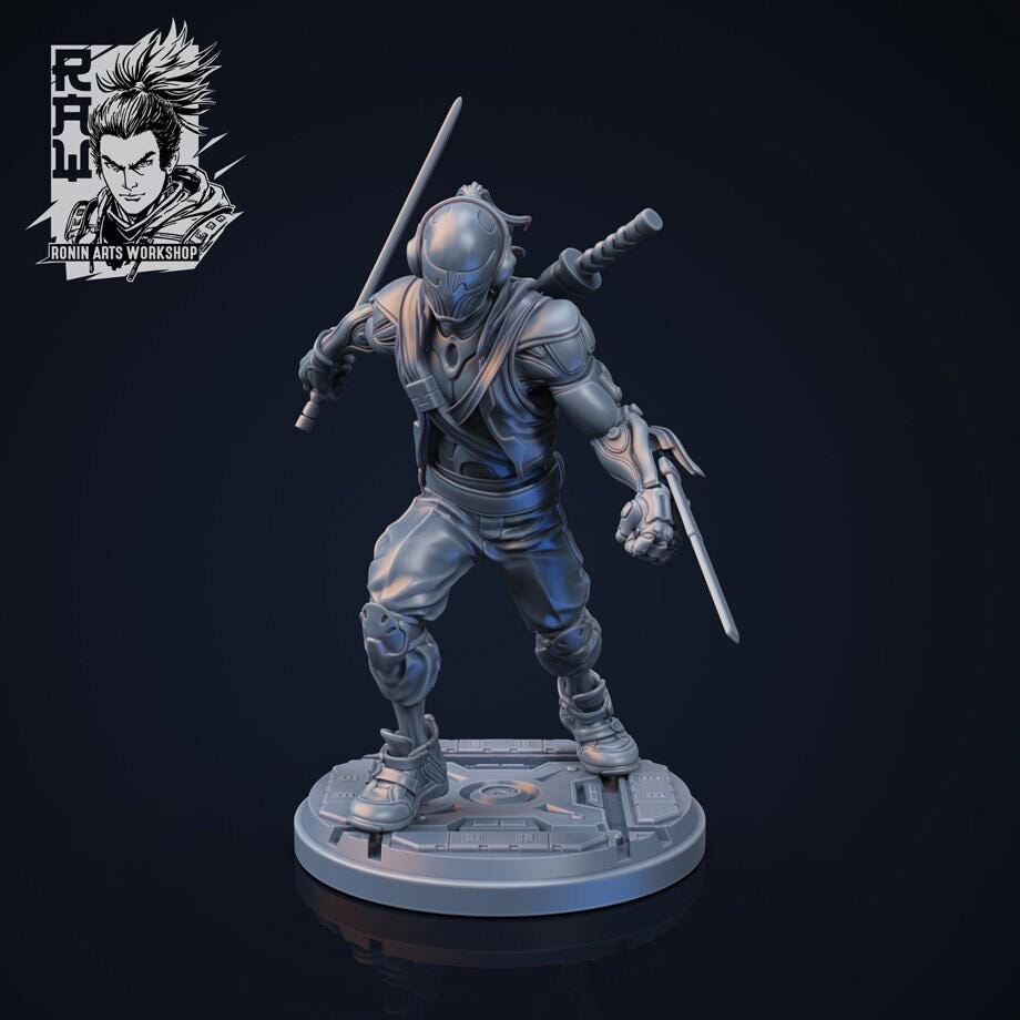 Takeshi, Shadow of Death - Unpainted 35mm Miniature - Ninja Assassin Figure