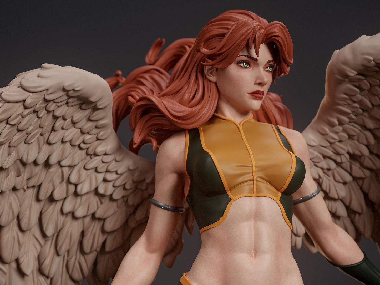 HawkGirl Hand-Painted 3D Resin Statue: Exquisite DC Collectible, Optional NSFW Version for Adult Collectors – Limited Detail
