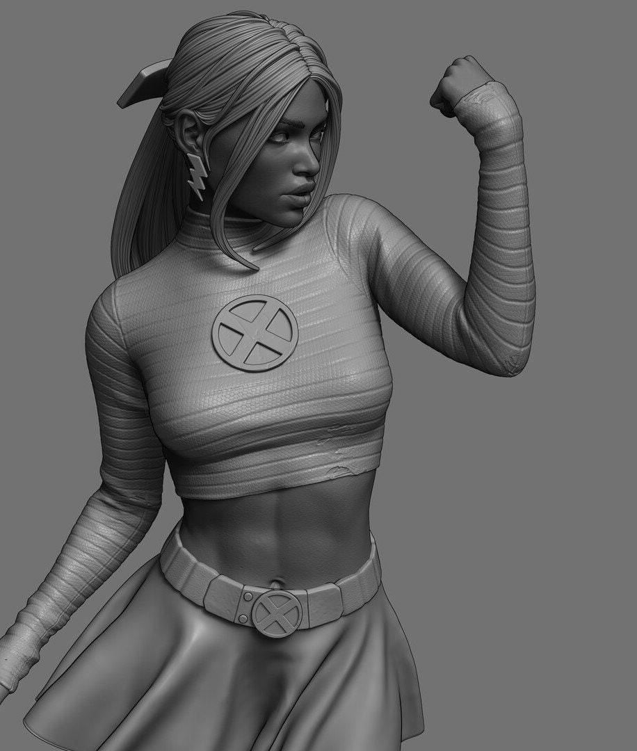 Storm X-Men 3D Printed Collectible Statue - Dynamic Ororo Munroe Figure for Marvel & X-Men Fans