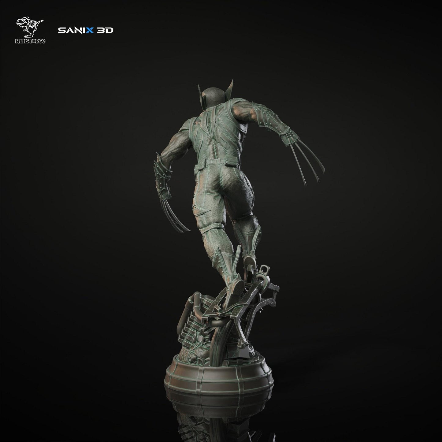 Wolverine 3D Printed Resin Statue - Iconic X-Men Marvel Collectible Figure with Adamantium Claws
