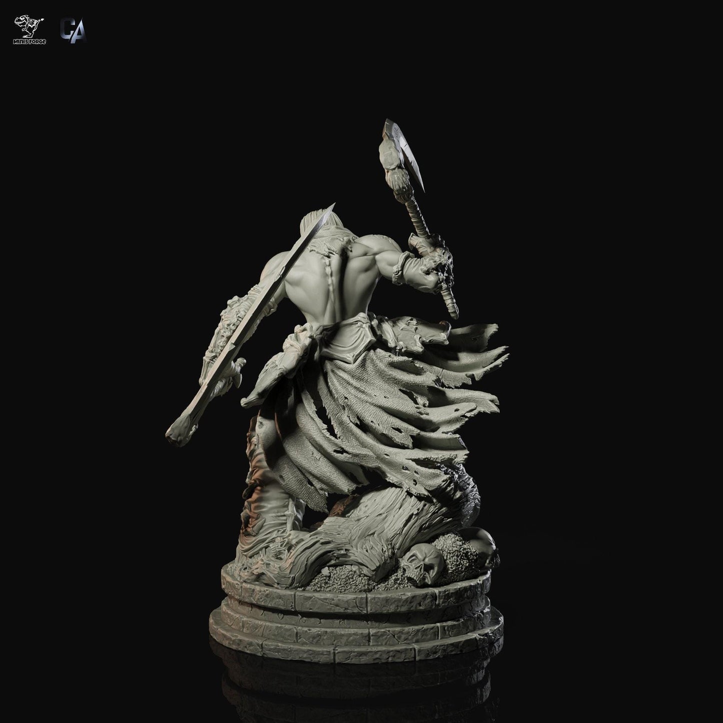 Death Darksiders 3D Printed Collectible Statue: Unleash the Horseman – Epic Gaming Figure for Fans