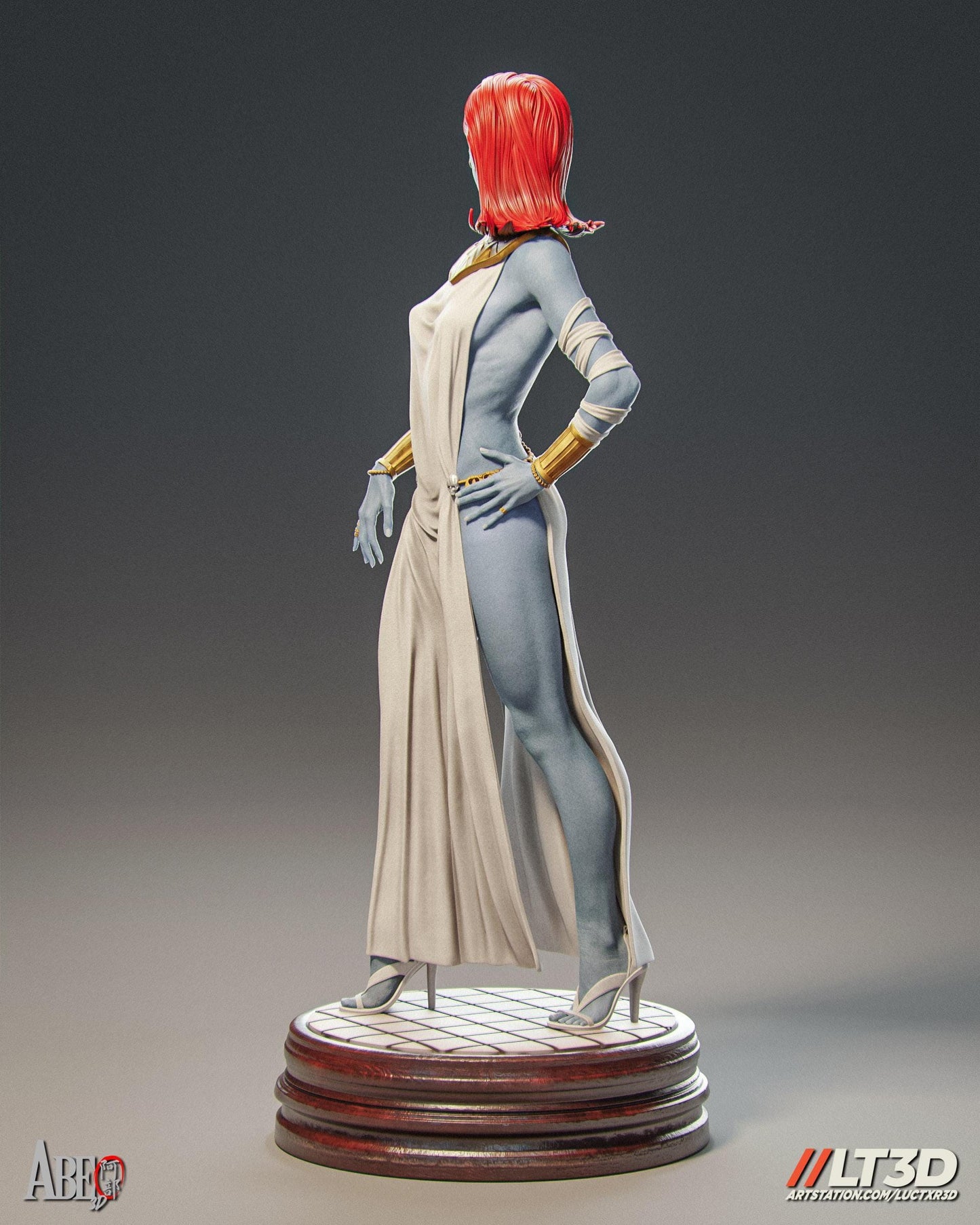 Shapeshifting Mystique 3D Printed Resin Statue - X-Men Mutant Marvel Collectible Figure