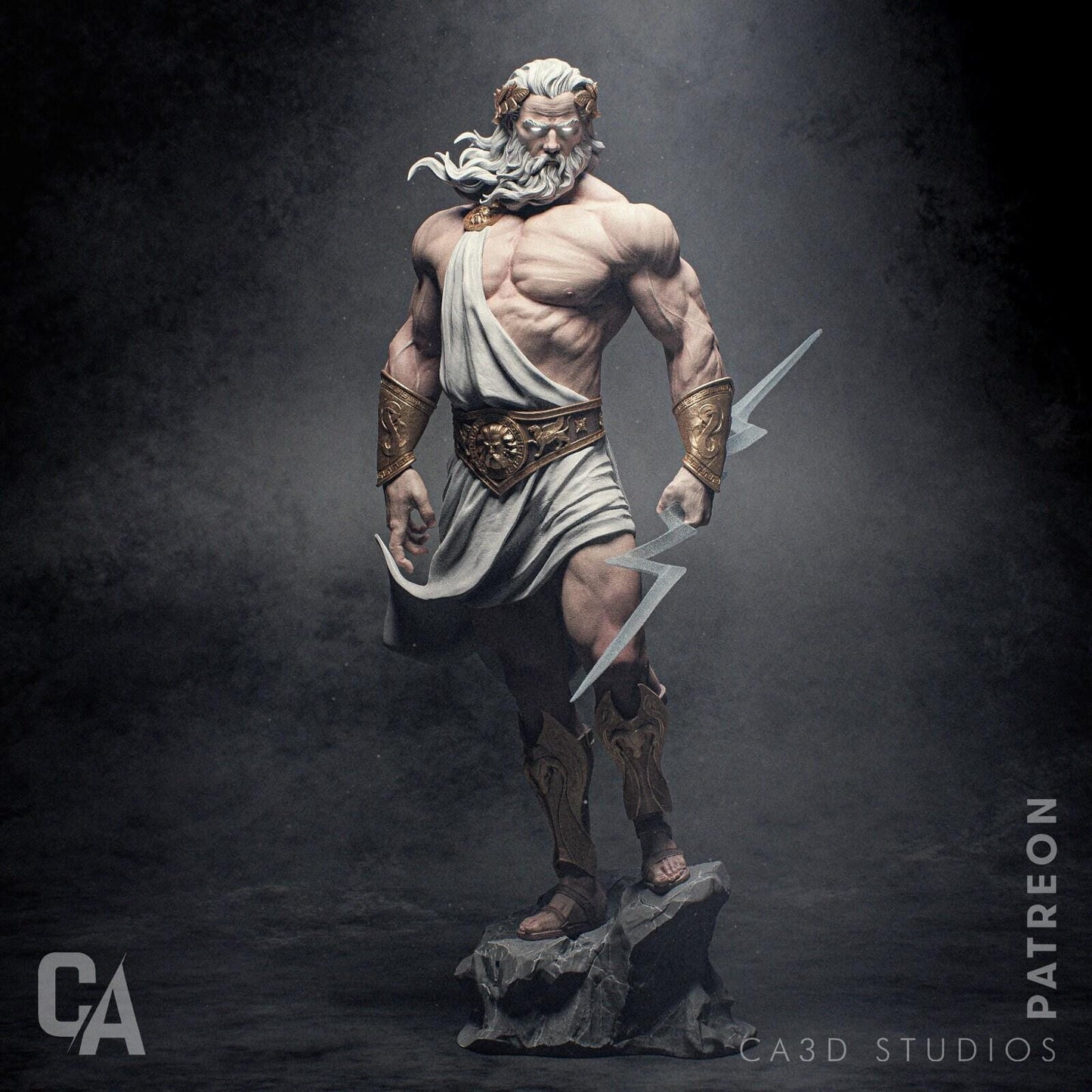 Command the Heavens: Zeus 3D Printed Statue Collectible Figure - Epic Greek God Mythology
