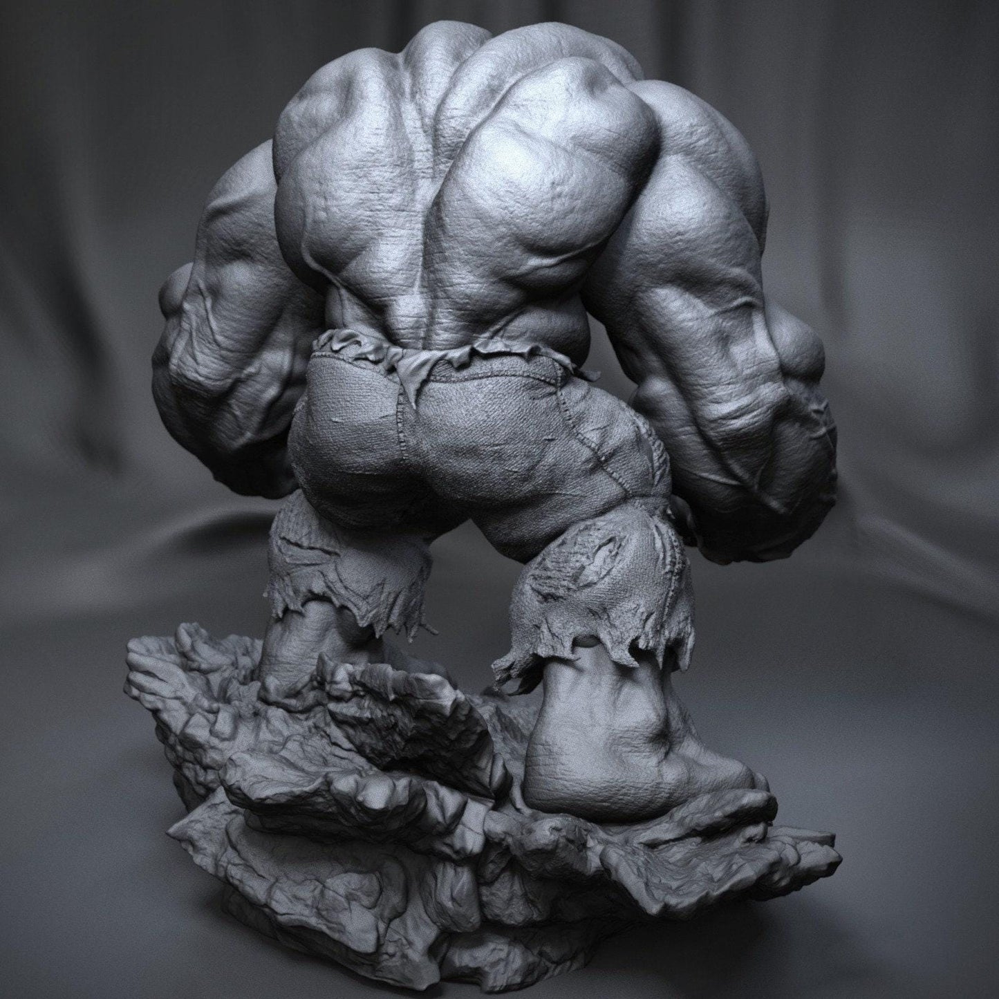 Hulk 3D Print Collectible Statue - Dynamic Marvel Avengers Superhero Figure for Fans