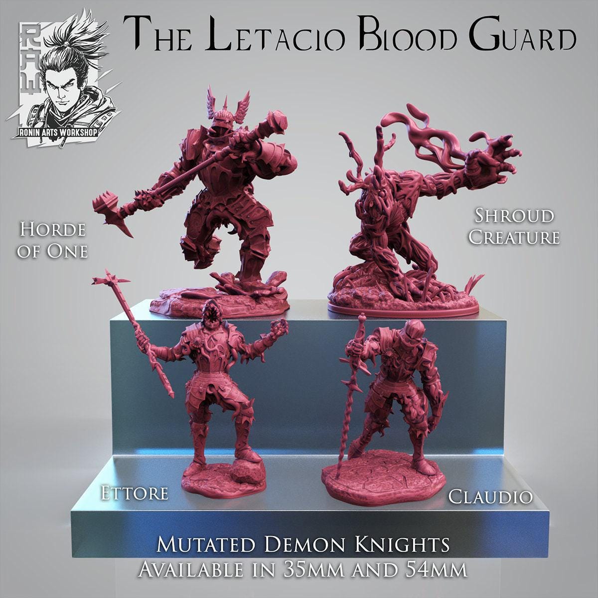 The Letacio Blood Guard Warband: Unleash a Battalion of 3D-Printed Collectible Miniatures for Epic Adventures