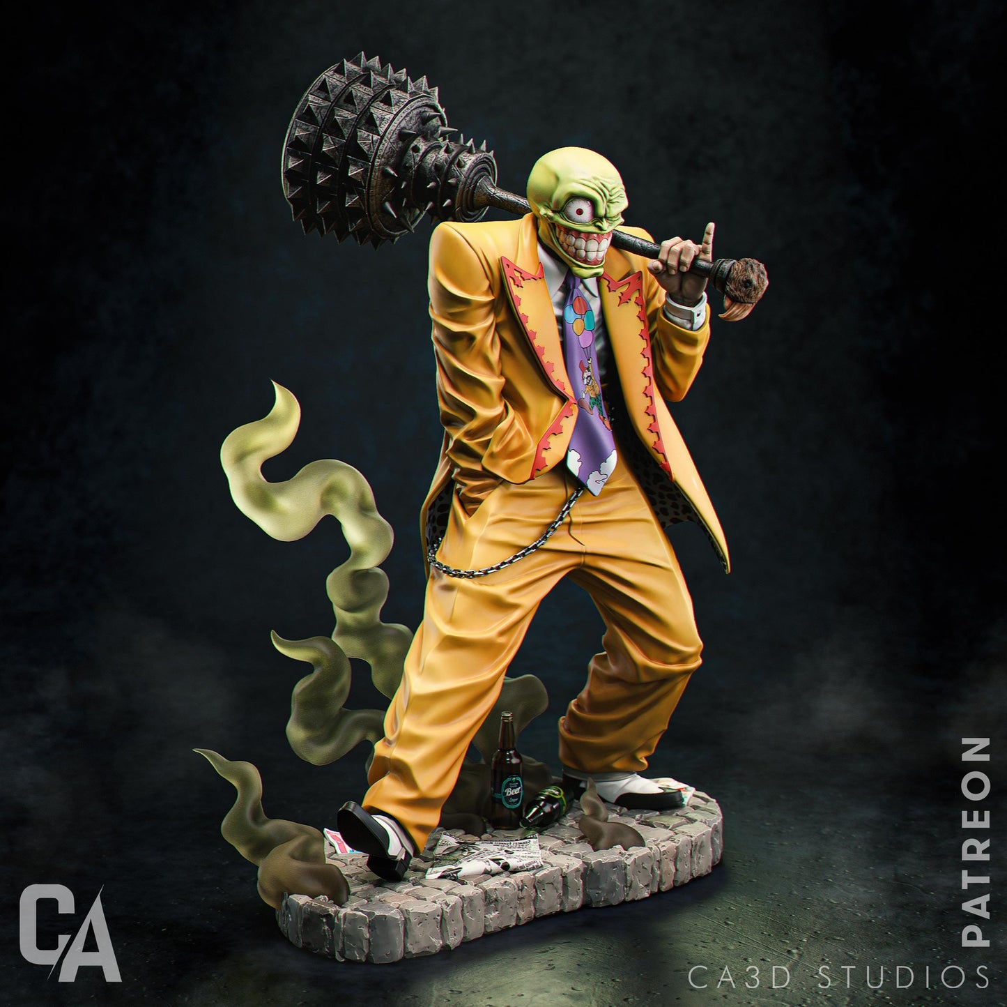 a statue of a man in a suit and tie