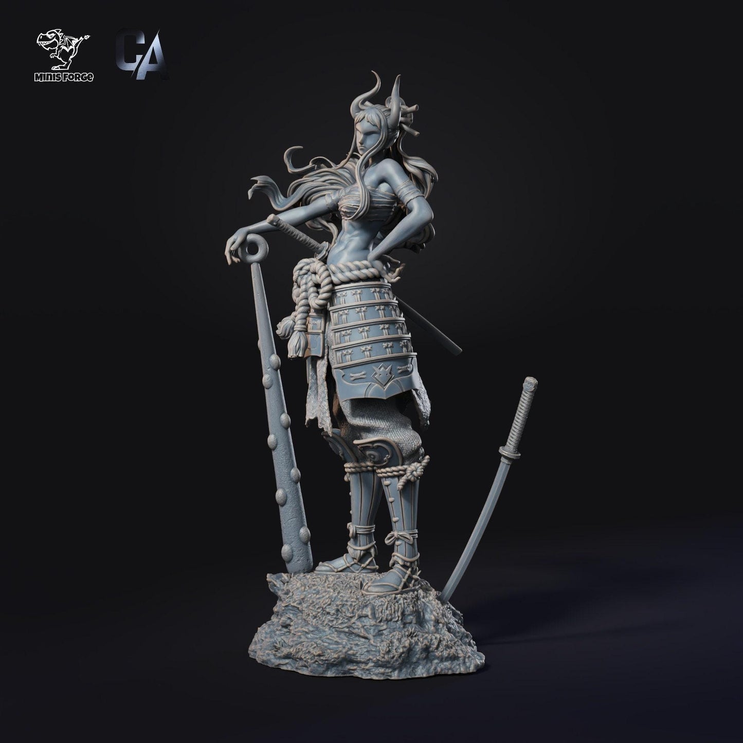 Wano Kuni's Heir: Yamato Fanart: 3D-Printed Collectible Figure – One Piece