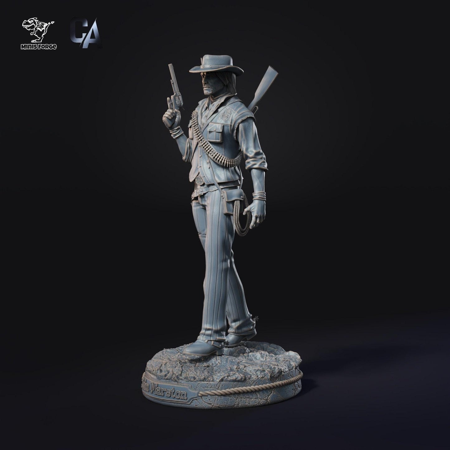 ohn Marston RDR2 3D-Printed Collectible Figure - Iconic Red Dead Redemption 2 Western Outlaw