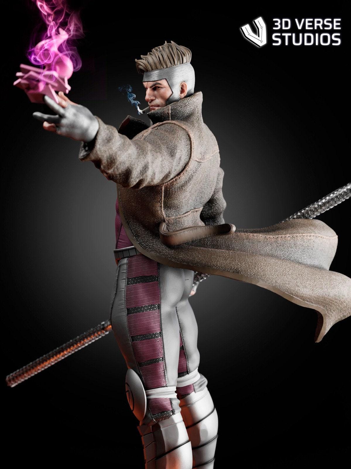 Gambit 3D Printed Collectible Statue: Unleash the X-Men's Cajun Charm – Epic Marvel Figure for Fans