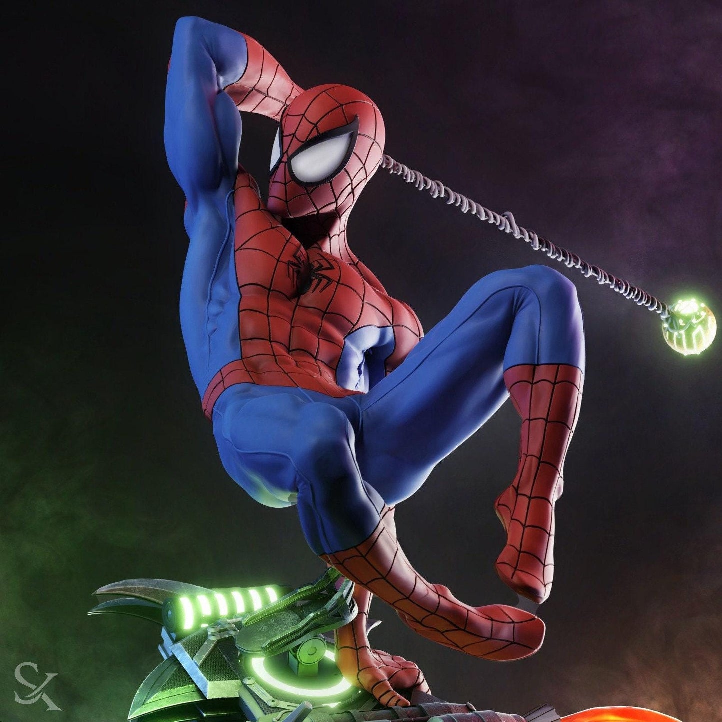 Web-Slinging Hero: Spider-Man Collectible Fanart – Dynamic 3D Printed Figure