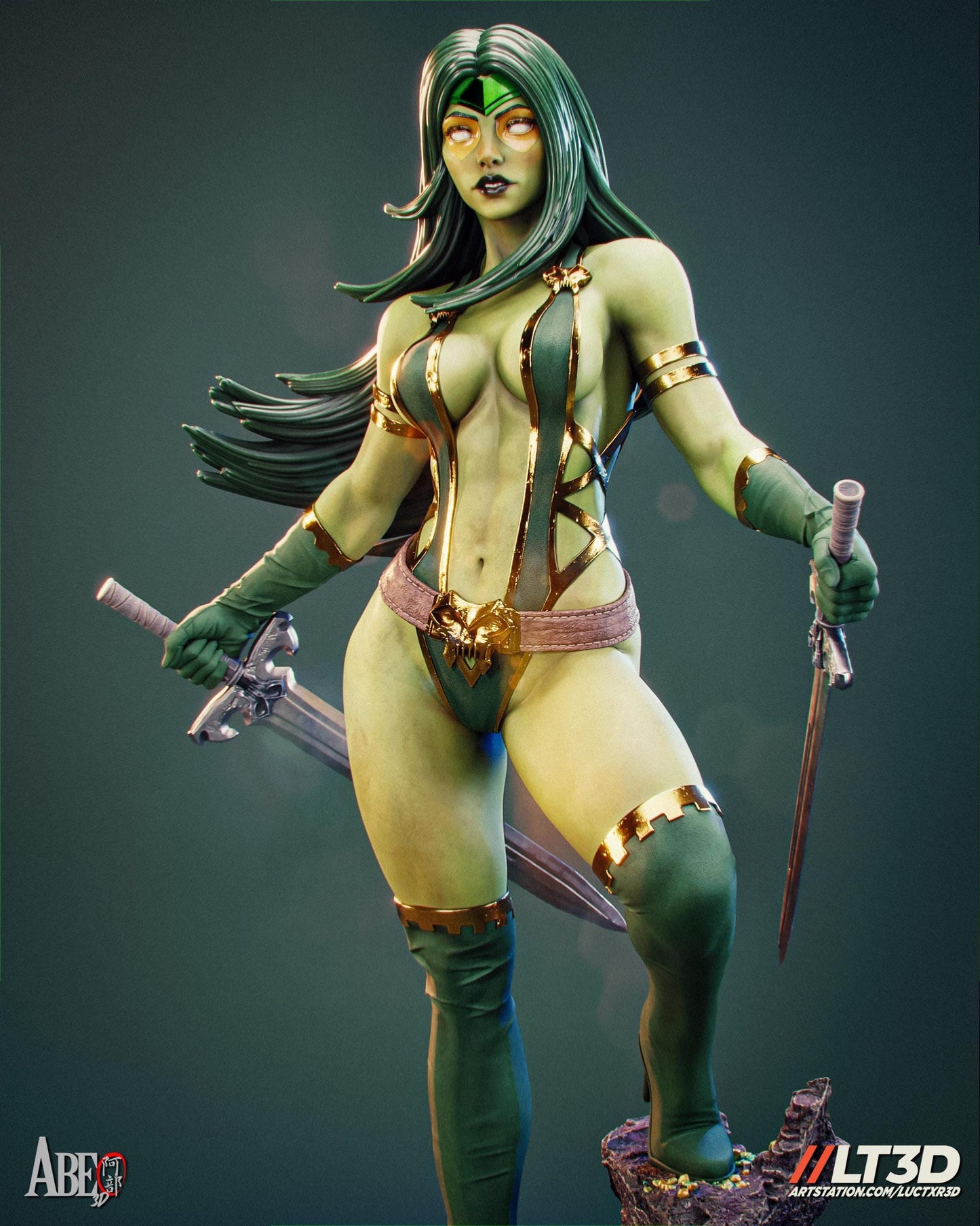 Guardians of the Galaxy Gamora Figure: Detailed Marvel Collectible Statue - Painted or Unpainted Resin