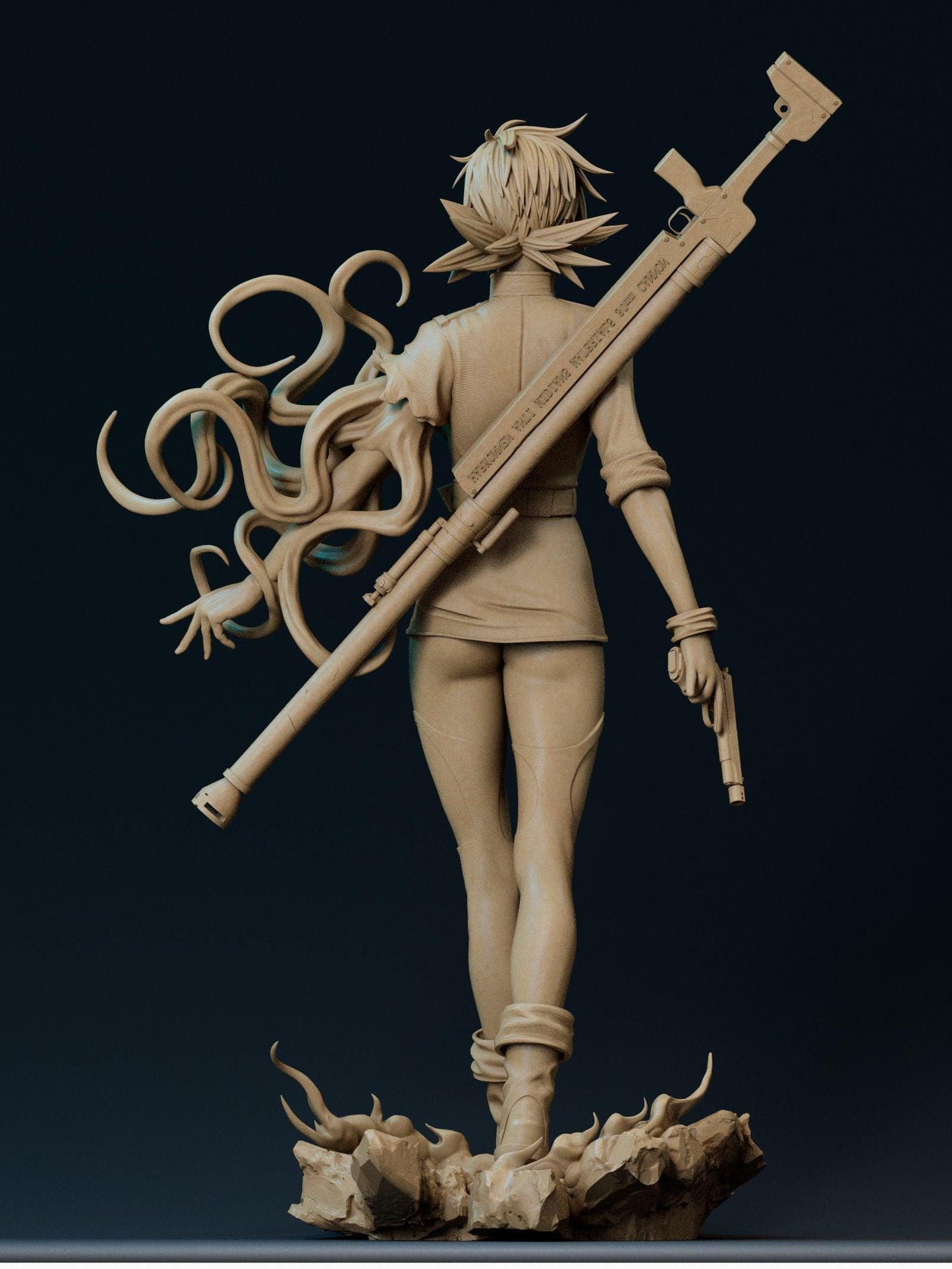Seras Victoria Collectible 3D Print Statue: Exquisite NSFW Hellsing Figure for Adult Fans!