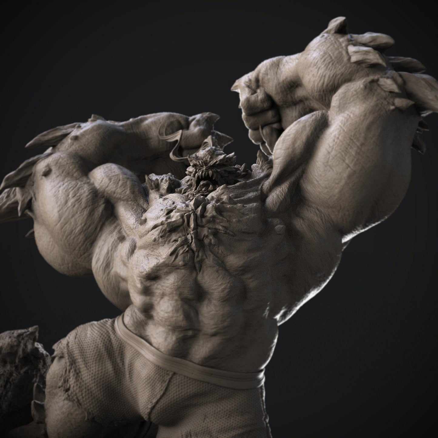 Doomsday Resin Statue – Hand-Painted Apex Predator Collectible