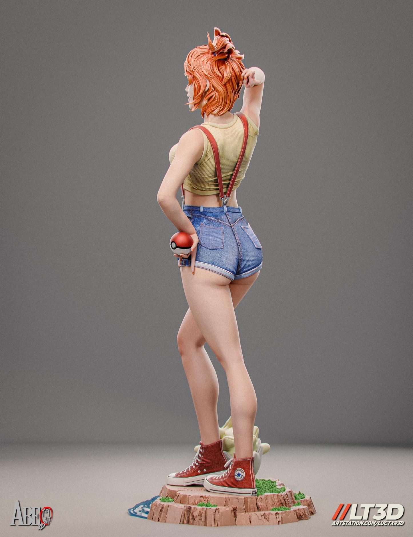 Misty Collectible Statue: Exquisite Hand-Painted 3D Resin Figure – A Must-Have Pokémon Anime Treasure