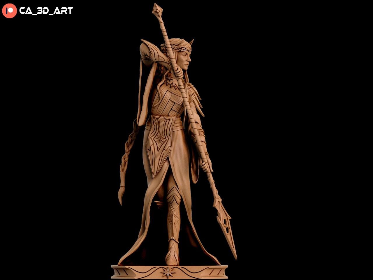 Galadriel: Elegant 3D Print Statue - NSFW Lord of the Rings Collectible