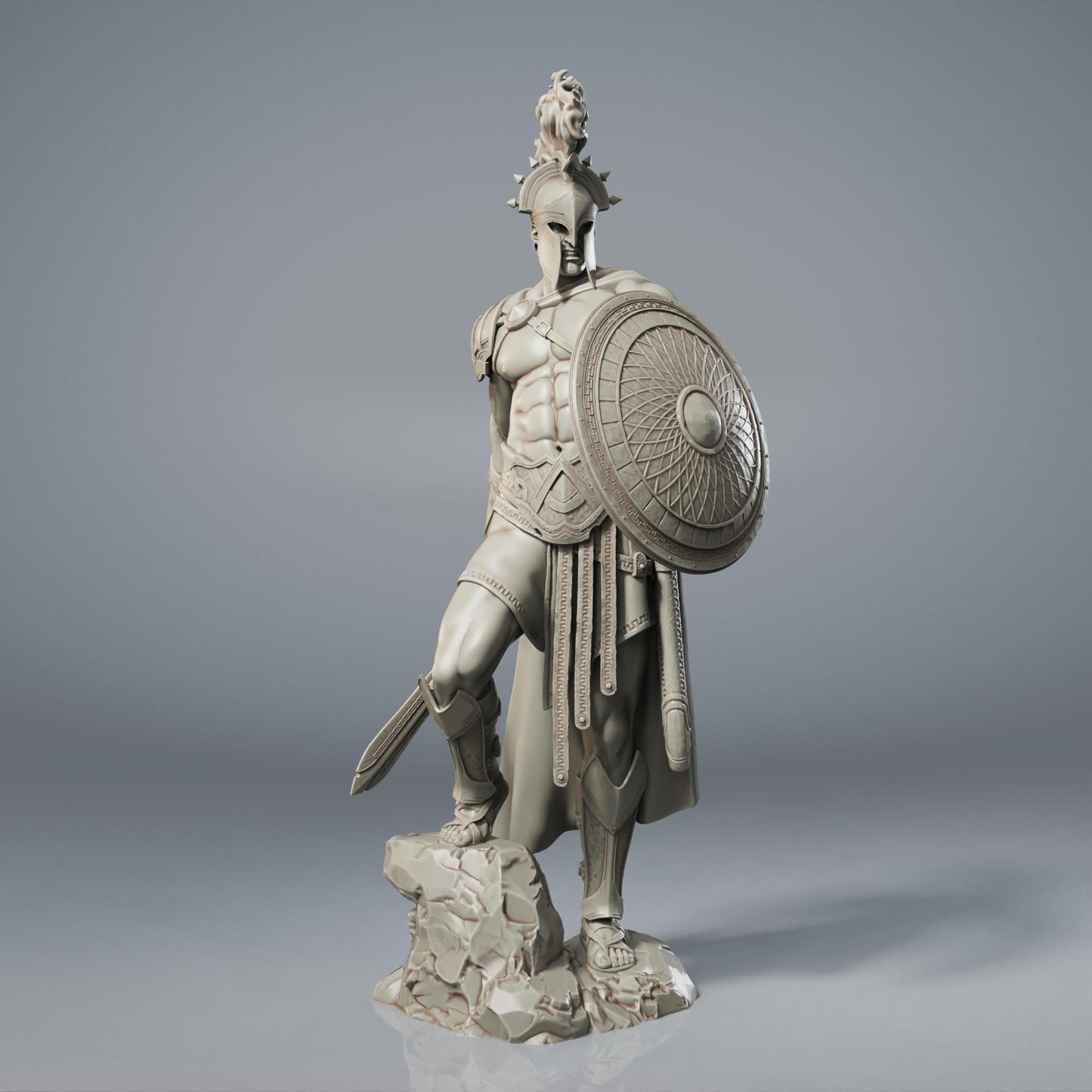 Ares Hand Painted 3D Printed Collectible Statue - Mighty Greek God of War Figure for Mythology Fans