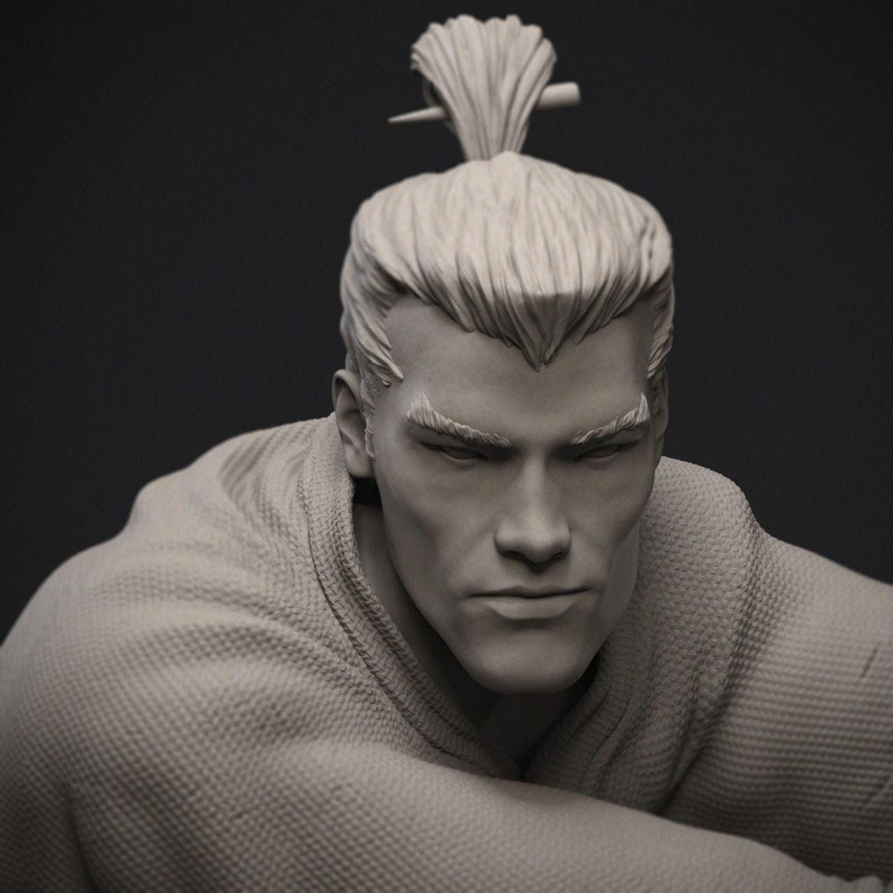 Samurai Jack 3D Printed Statue - Uniquely Detailed & Lifelike - A Must-Have for Collectors and Fans of the Iconic Series