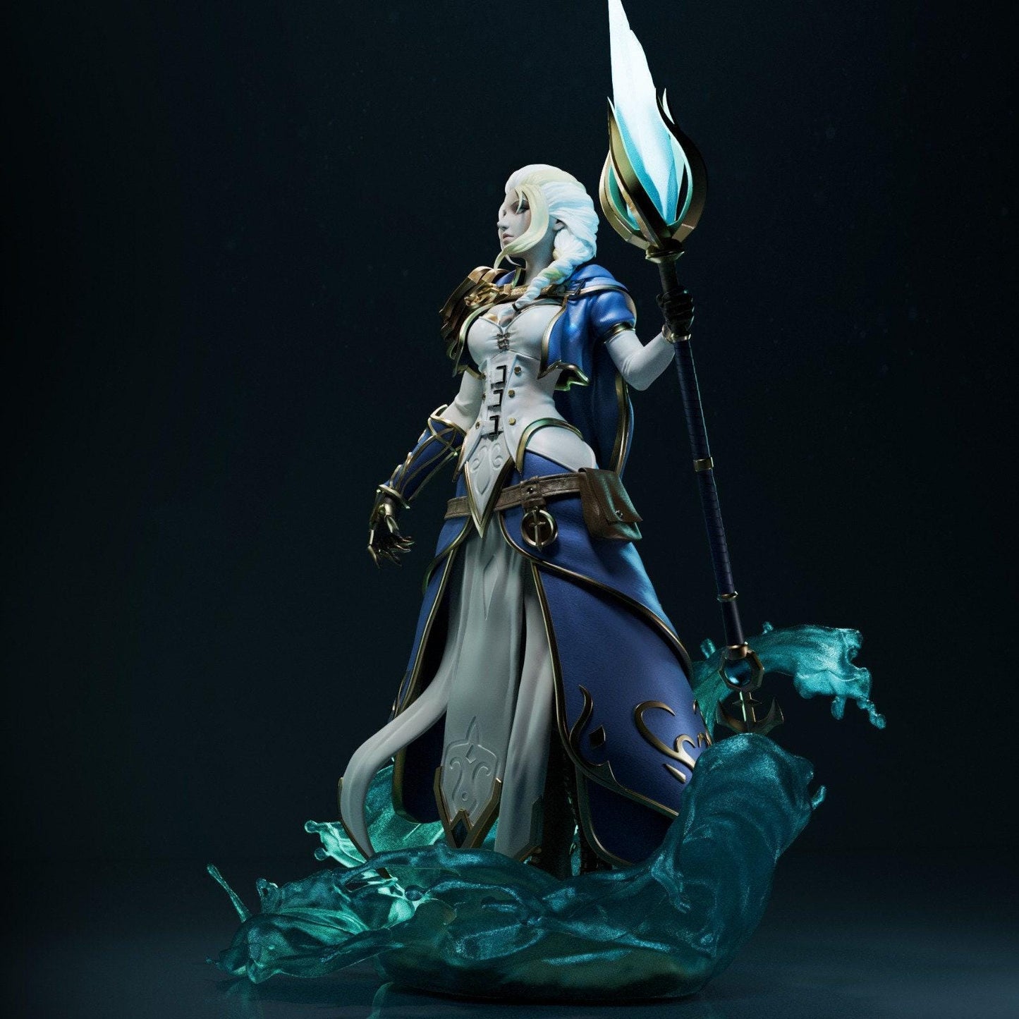 Jaina Proudmoore 3D Printed Collectible Figure | Hand Painted or Unpainted Warcraft Statue