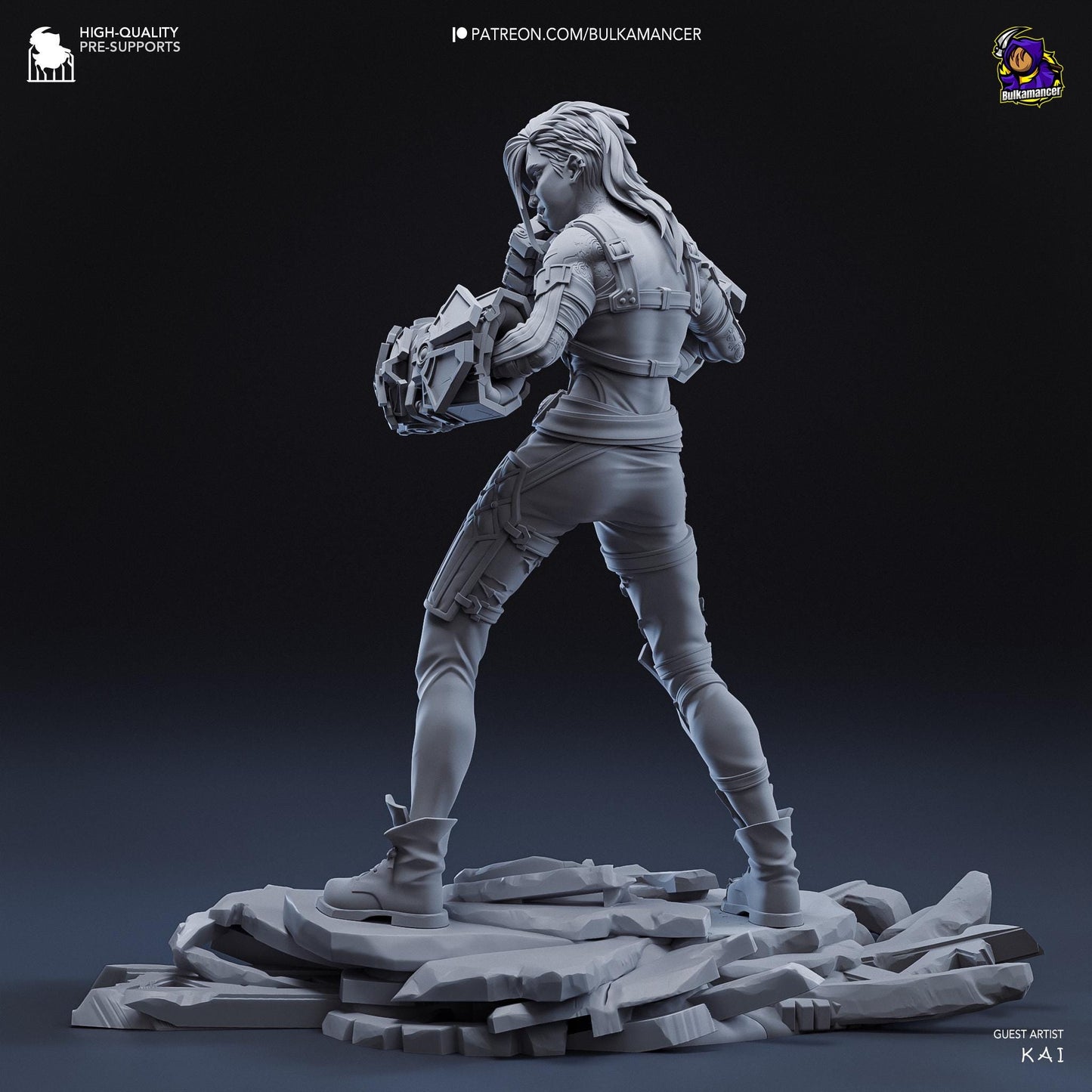 a statue of a woman holding a baseball glove