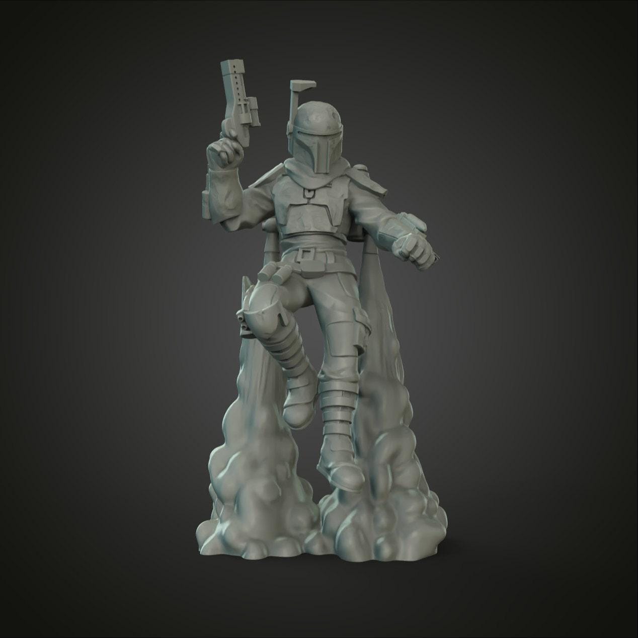Cobb Bounty Hunter Fanart 3D Print Collectible Resin Miniature Star War Statue Figure