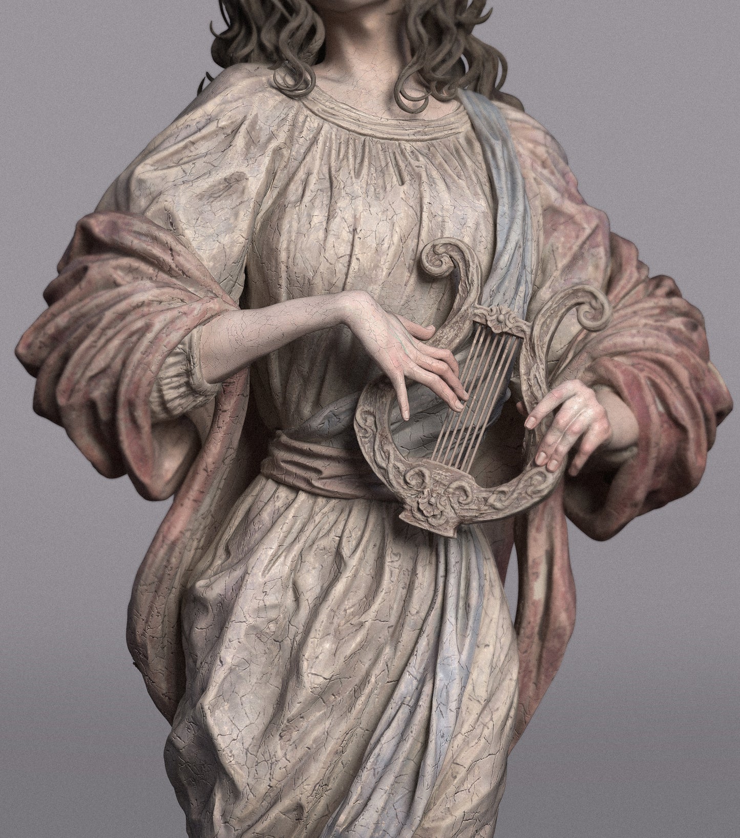 Modern Art & History: Greek Muse 3D Printed Collectible Figure - High-Quality Resin Statue for Art Lovers