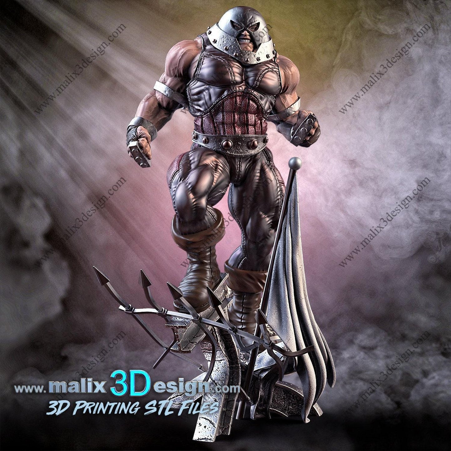 Unstoppable Force: Juggernaut 3D Printed Resin Statue - Epic X-Men Marvel Collectible Figure