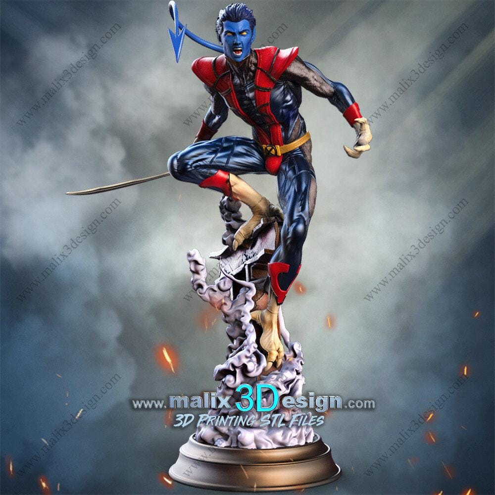 Nightcrawler Marvel Collectible 3D Printed Resin Figure | Hand Painted or Unpainted X-Men Statue