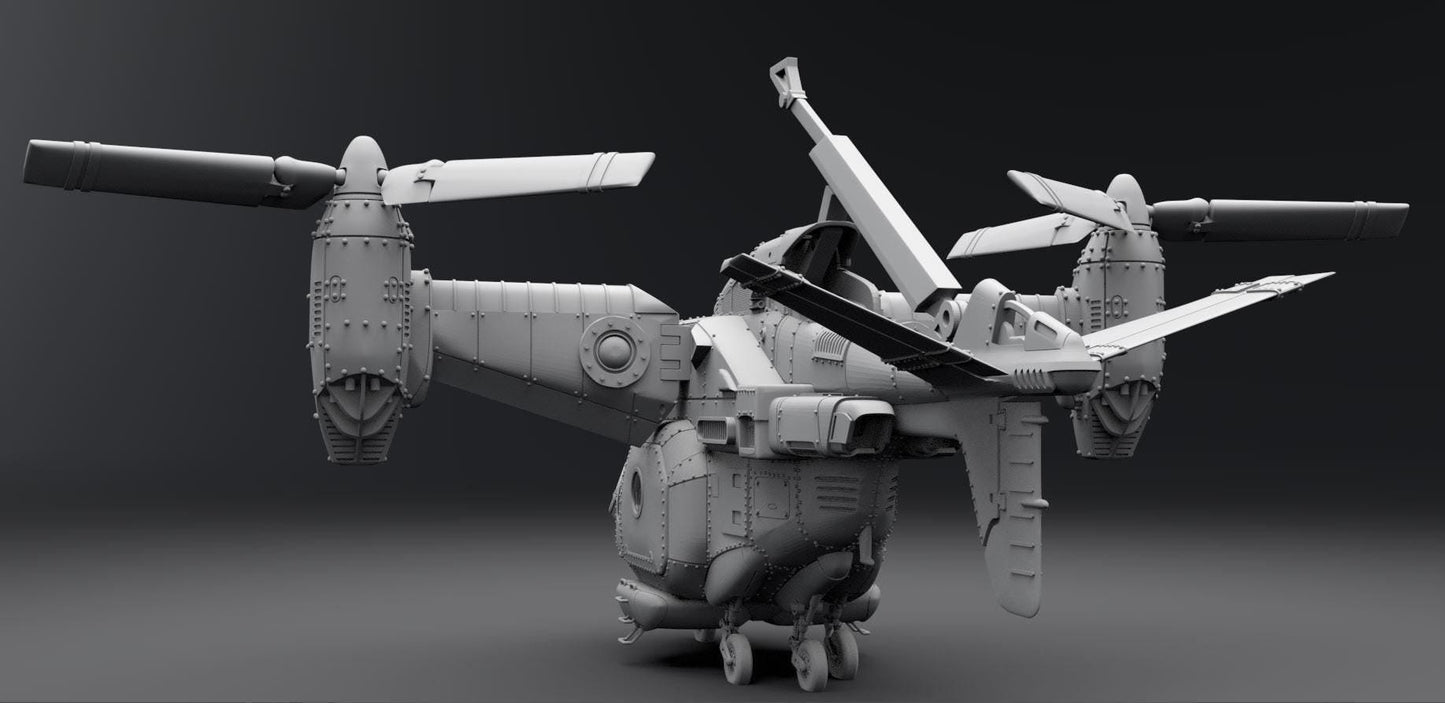 Fallout Vertibird Collectible 3D Resin Model | Hand Painted or Unpainted Post-Apocalyptic Vehicle