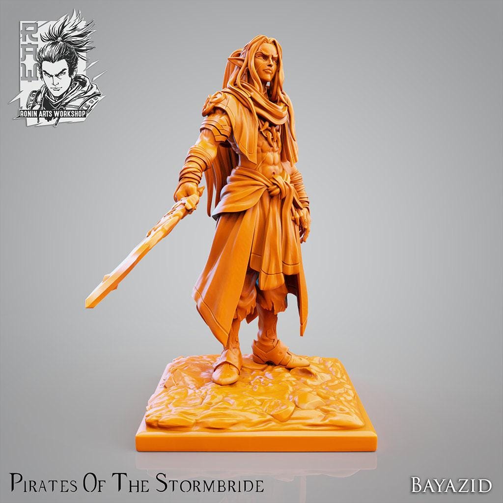 Pirates of the Stormbrade! Warband: Embark on a High-Seas Adventure with 3D-Printed Collectible Miniatures 3d print, dnd, rpg, role playing