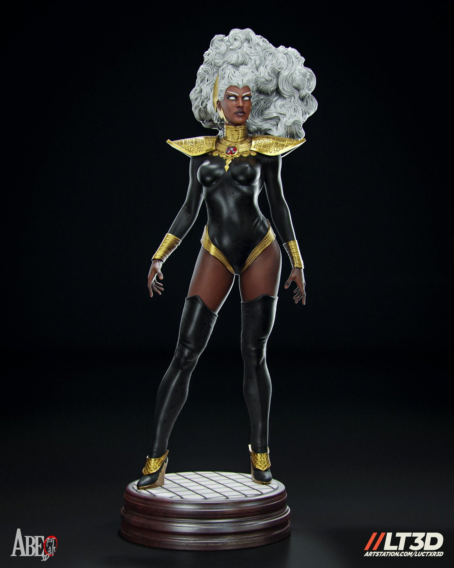 Elegant Mutant: Storm Hellfire Gala 3D Print Collectible – X-Men Figure