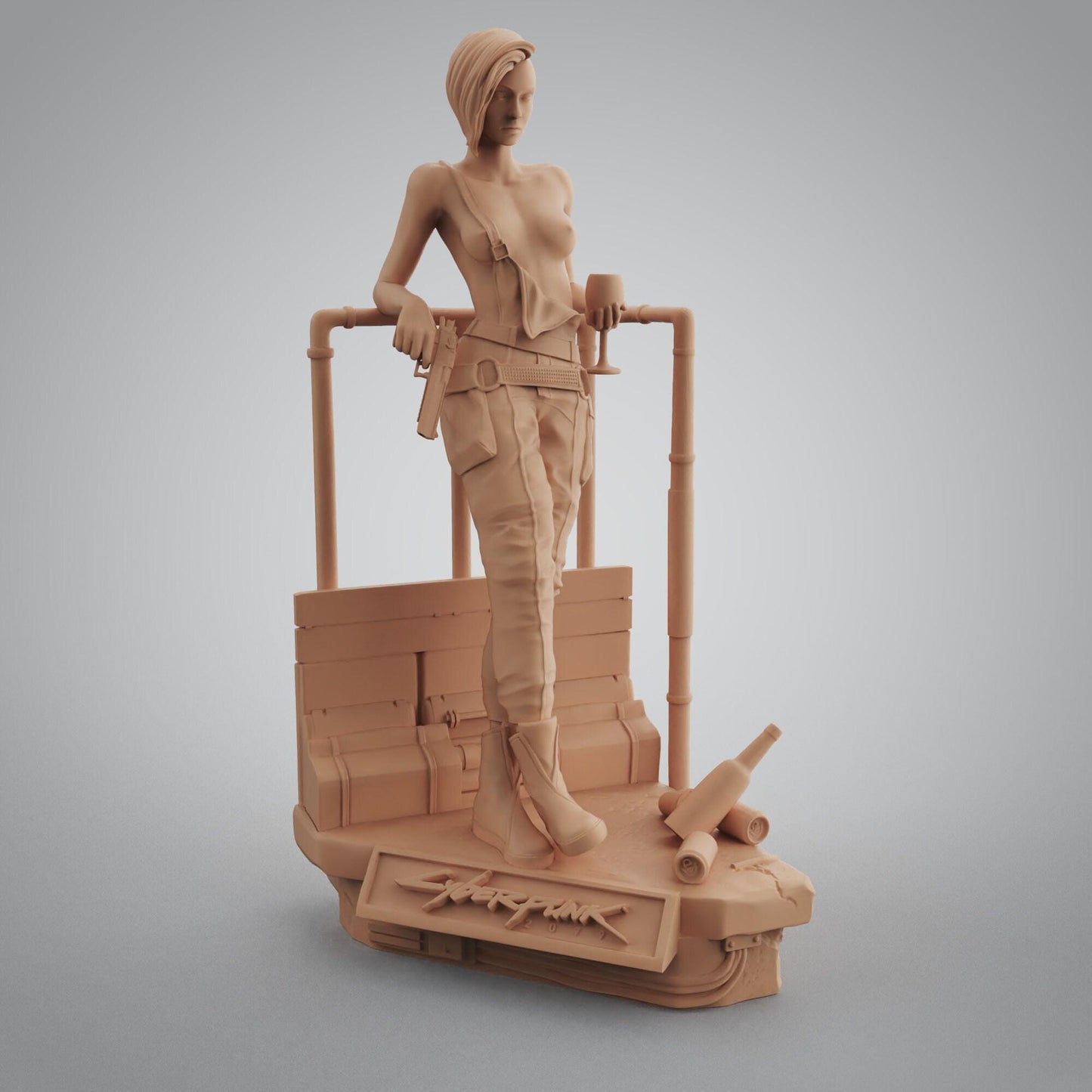 Judy Alvarez Cyberpunk 2077 3D Printed Collectible Resin Figure | Painted, Unpainted, NSFW