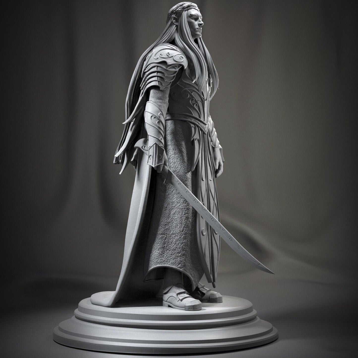 Thranduil 3D Printed Statue Collectible Figure | Hand Painted or Unpainted Elvish King from The Hobbit Series