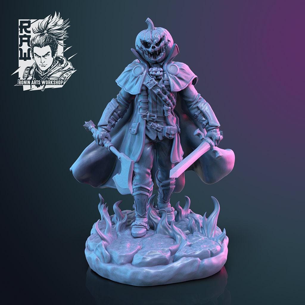 Cursed Vanguard: The Four Horsemen of the Apocalypse - Epic 3D-Printed Miniatures for DnD, Pathfinder, and Tabletop Adventures 35 mm scale