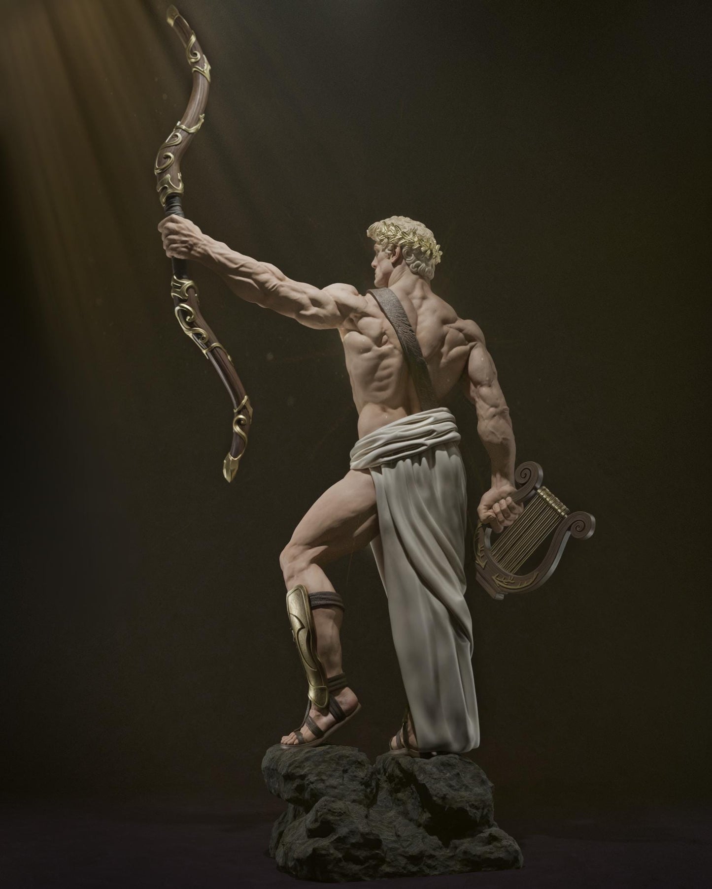 Apollo Collectible Statue: Hand-Painted 3D Resin Figure – Majestic Greek God of Light & Arts!