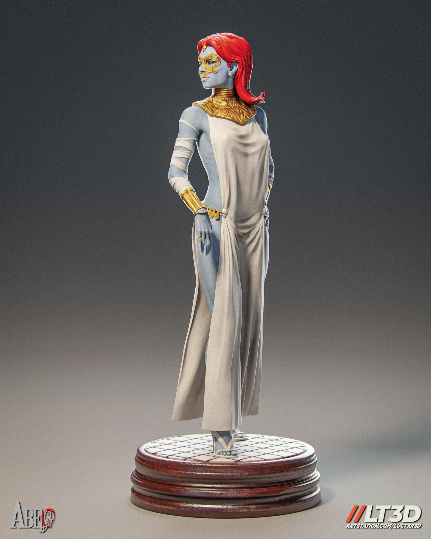 Shapeshifting Mystique 3D Printed Resin Statue - X-Men Mutant Marvel Collectible Figure