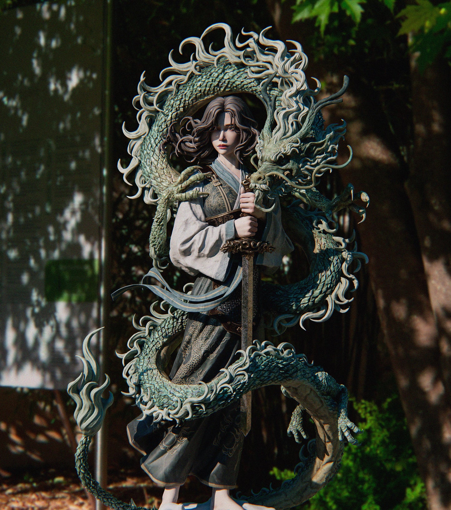 Hand-Painted Mulan 3D Printed Resin Figure - High-Quality Collectible Statue for Disney Fans