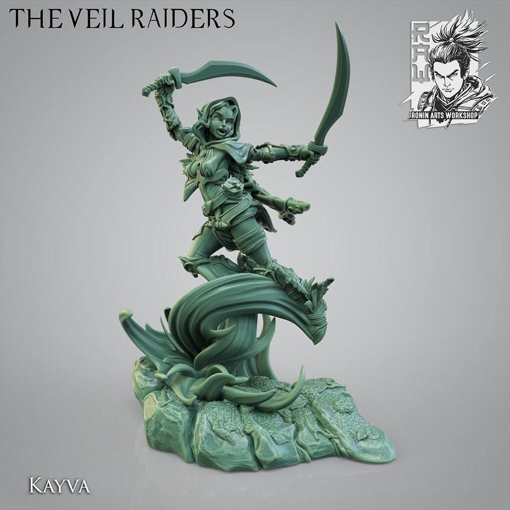 The Veil Raiders, Elf WarBand, Collectible Miniatures, 35 mm, Tabletop miniatures, Collectible figurines, Pathfinder, dungeons and dragons