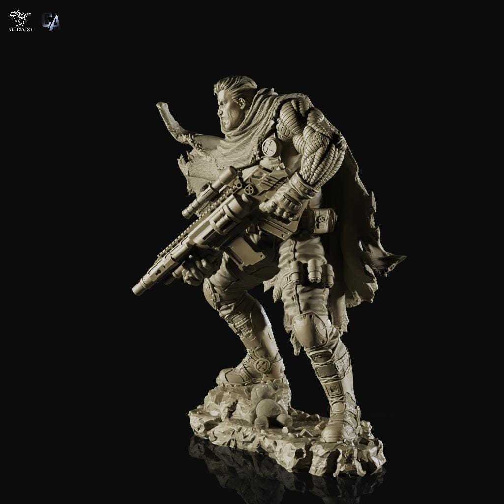 Mighty Cable 3D Print Collectible Figurine – Premium X-Men Marvel Mutant Statue for True Fans