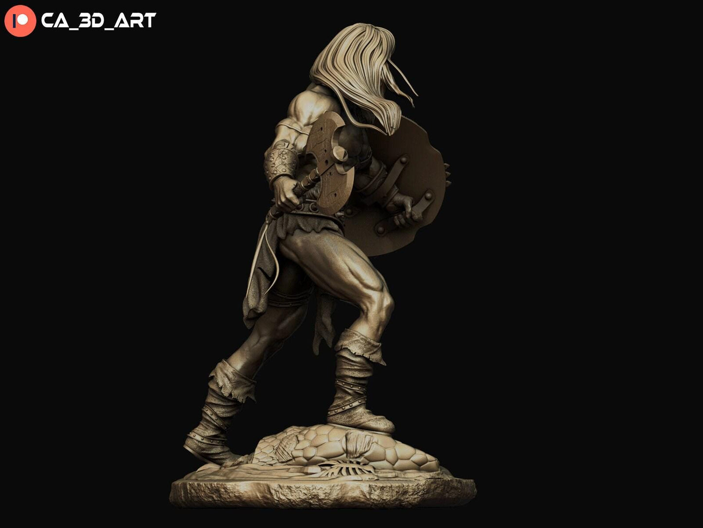 Mighty Conan The Barbarian 3D Printed Collectible Statue – Premium Fantasy Warrior Figure