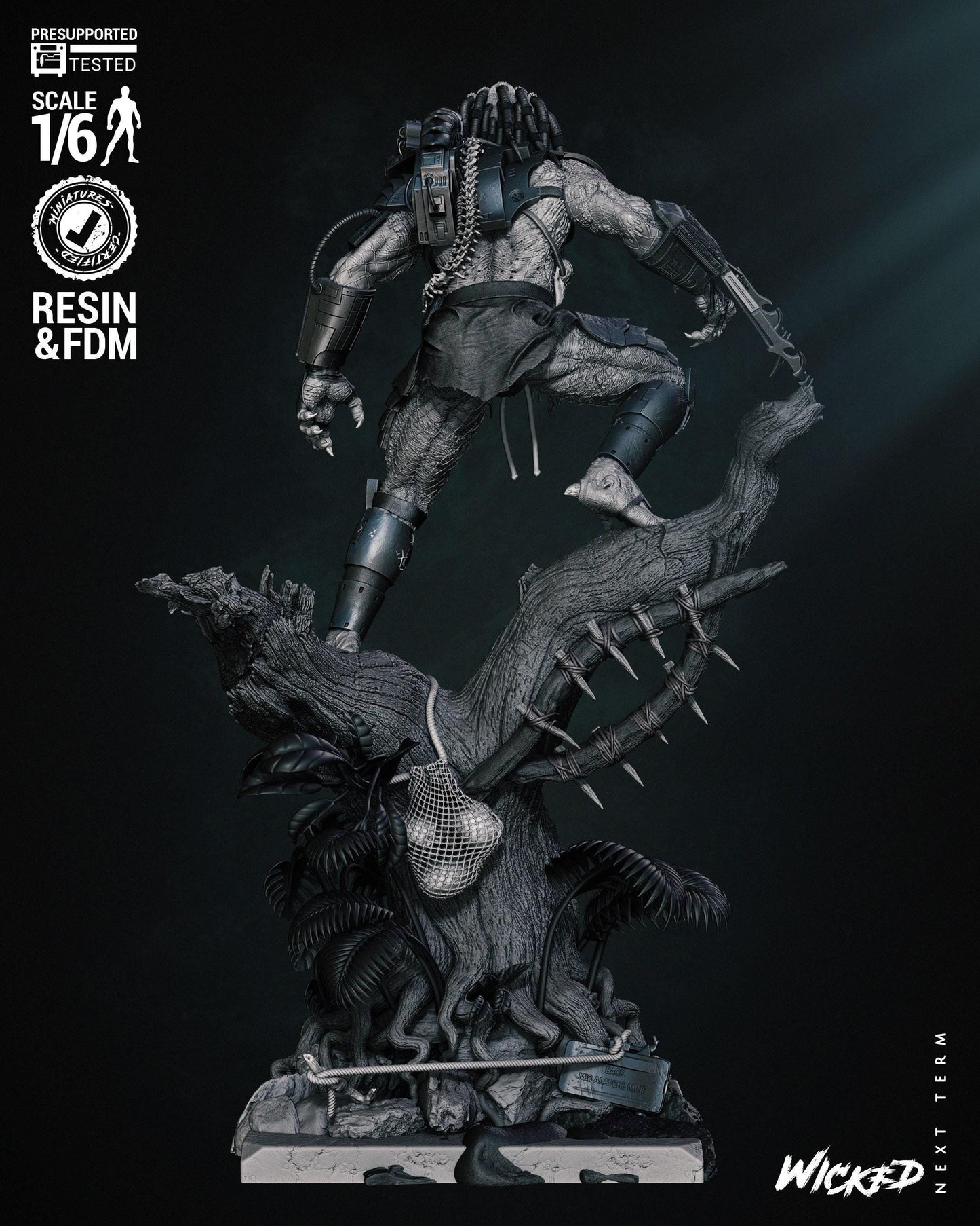 Hunter's Prey: Predator 3D Print Collectible – Iconic Sci-Fi Figure for Movie Fans